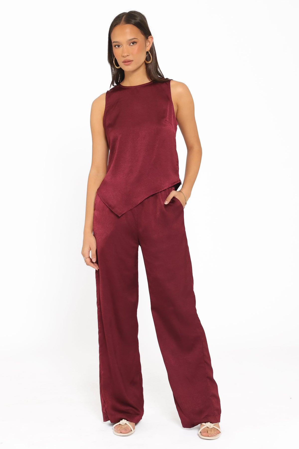 Lira Pant Set in Dark Cherry – view 5 of 7