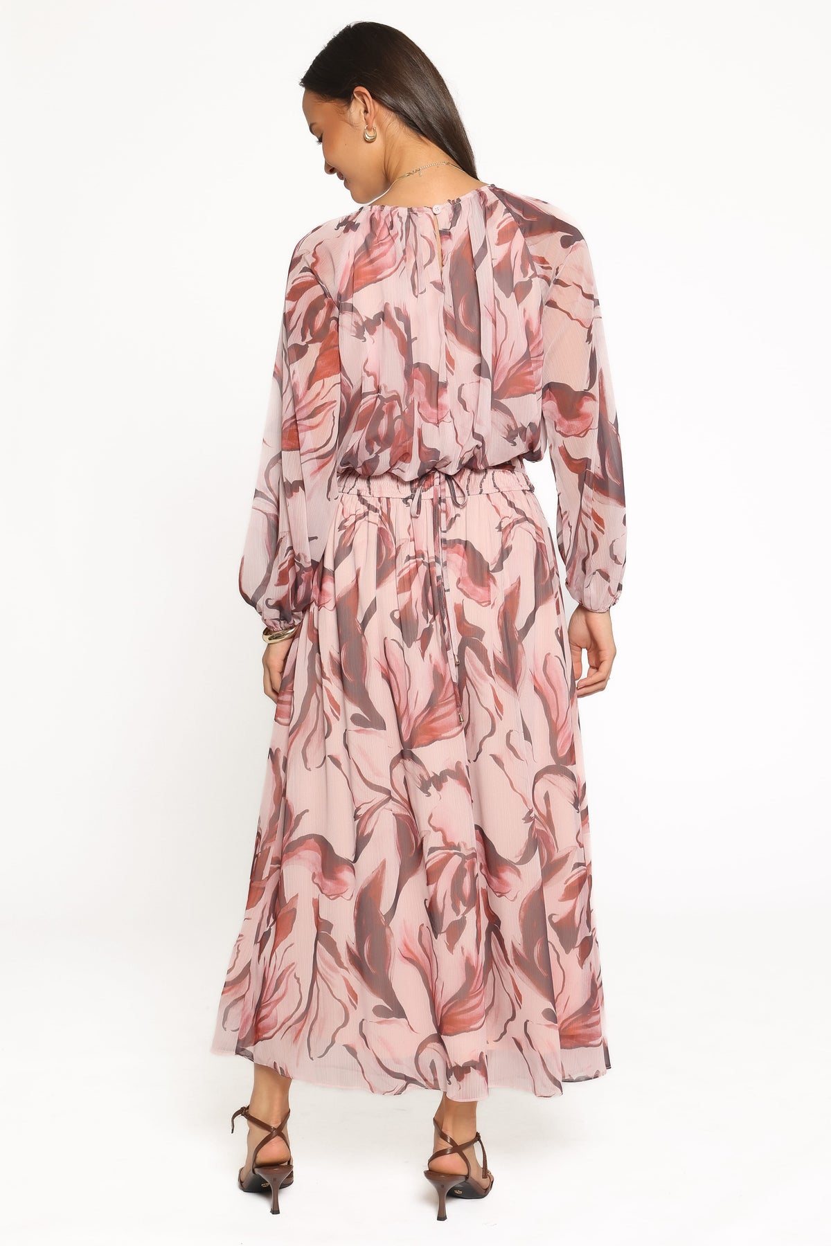 Lorei Chiffon Skirt Set in Pink Petal – view 4 of 7