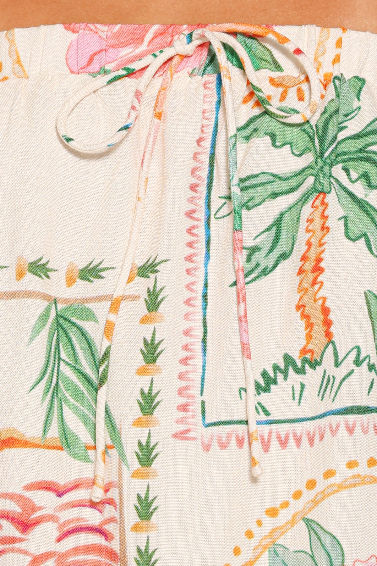 Narella Short Set in Cream Palm Print – view 5 of 5