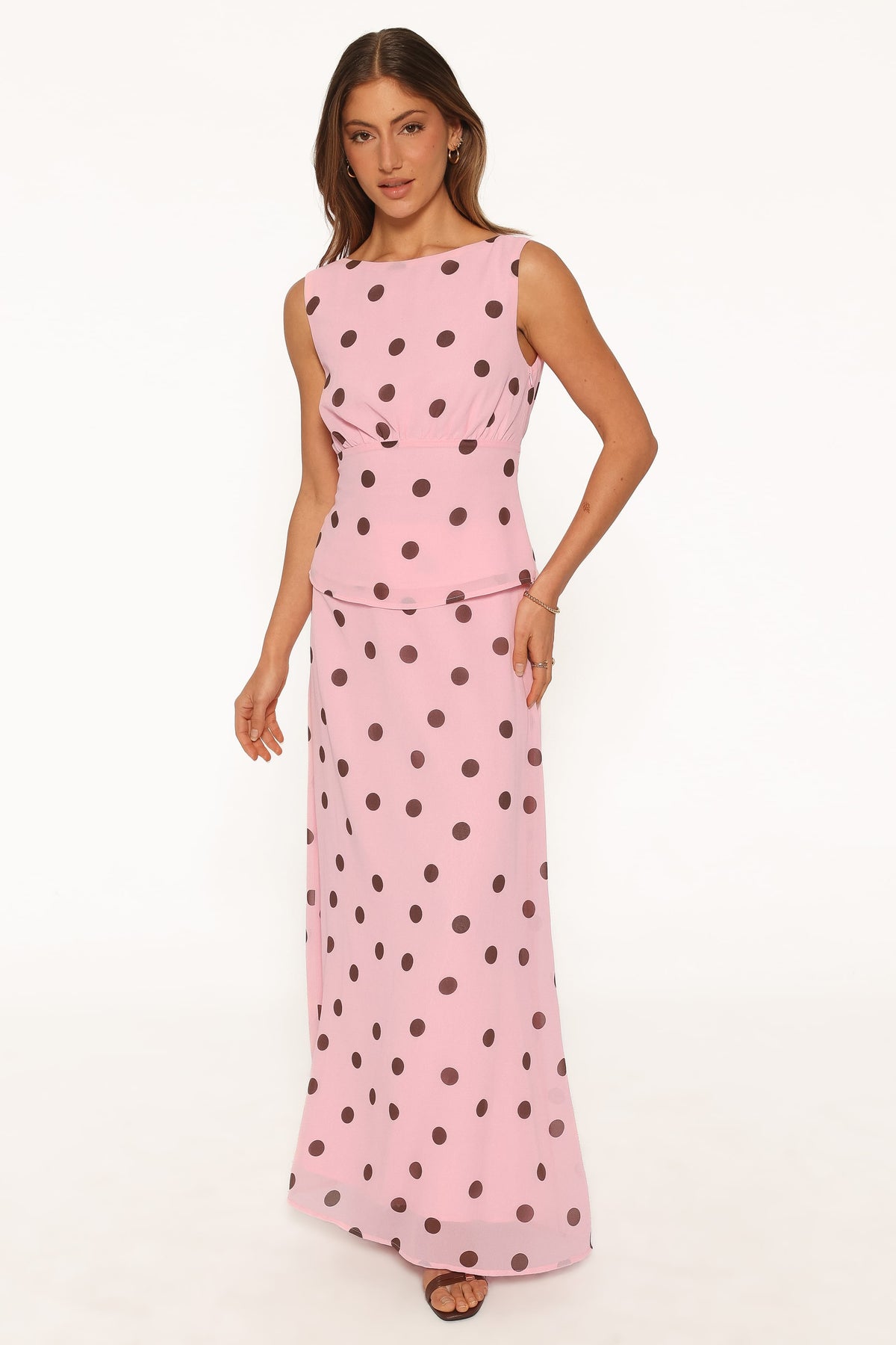 Ricky Skirt Set in Pink Polka Dot – view 1 of 7
