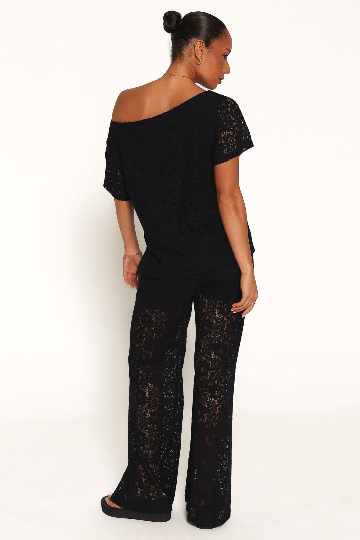 Tucker Lace Pant Set in Black – view 4 of 7