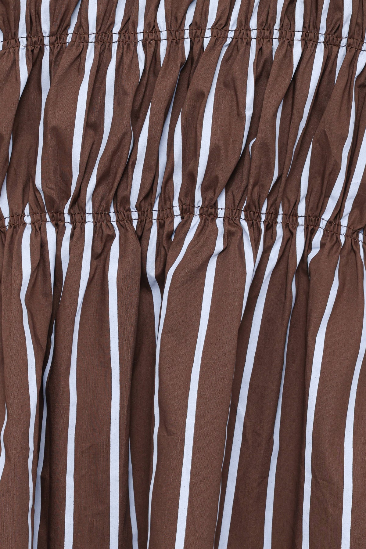 Willoughby Strapless Short Set in Chocolate Blue Stripe – view 6 of 6