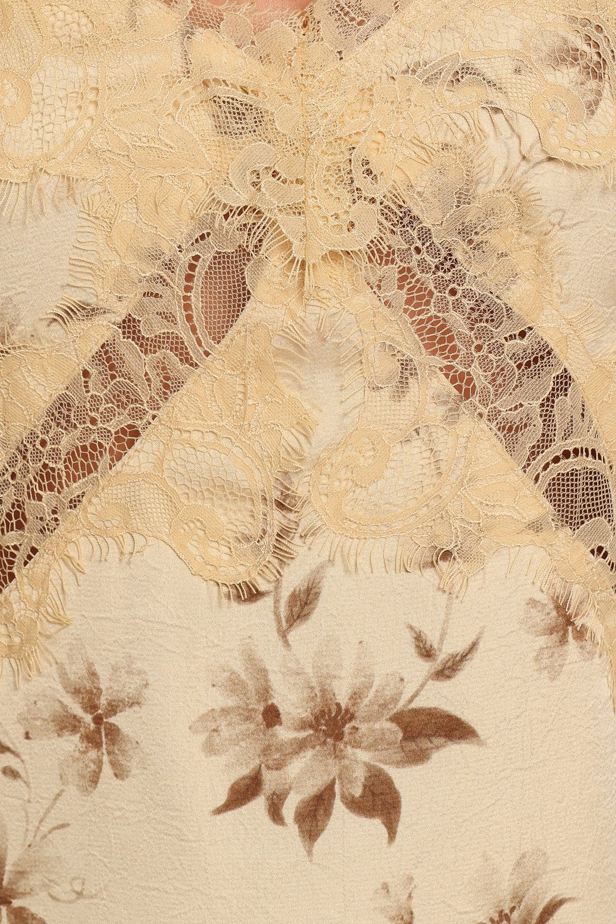 Alli Lace Cami Top in Sand Floral – view 7 of 7