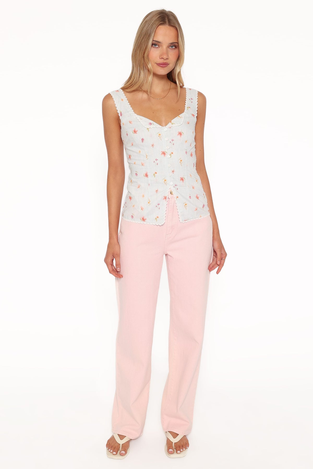 Ana Top in Blue Garden Stripe – view 6 of 9
