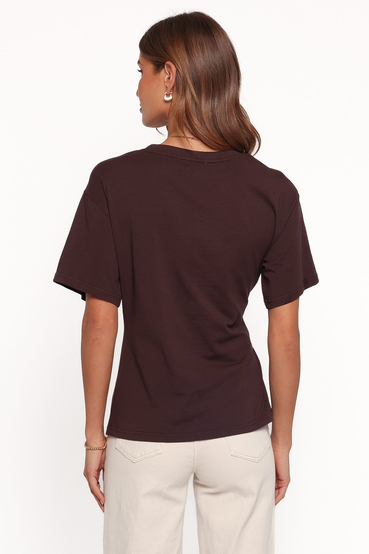 Devina Knot Tee in Brown – view 4 of 6