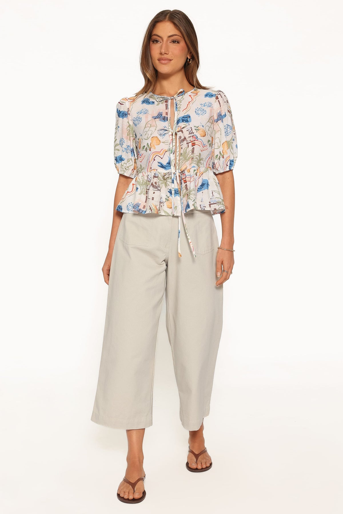 Dory Top in White Multi – view 5 of 6