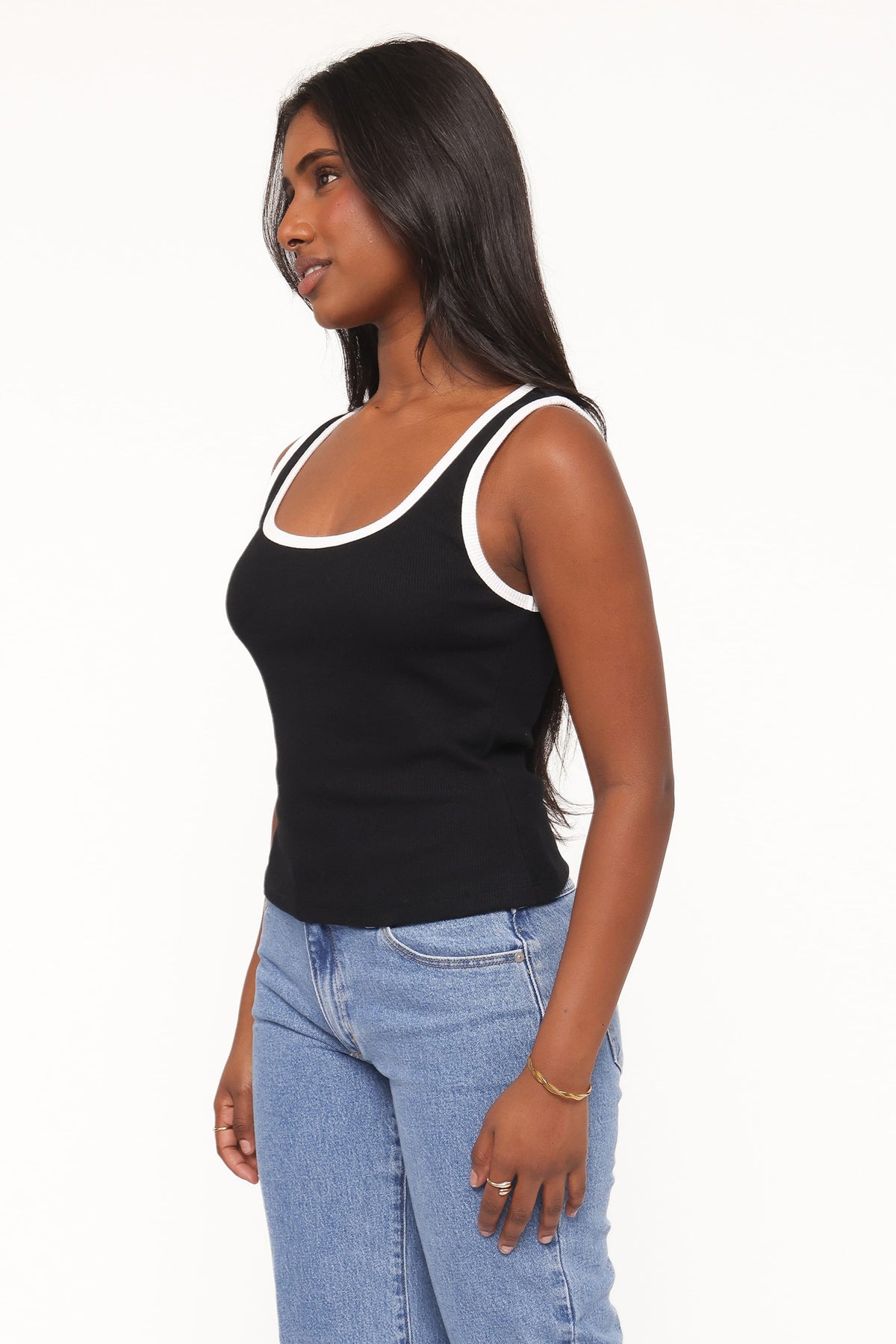 Juanita Knit Top in Black/White – view 3 of 6