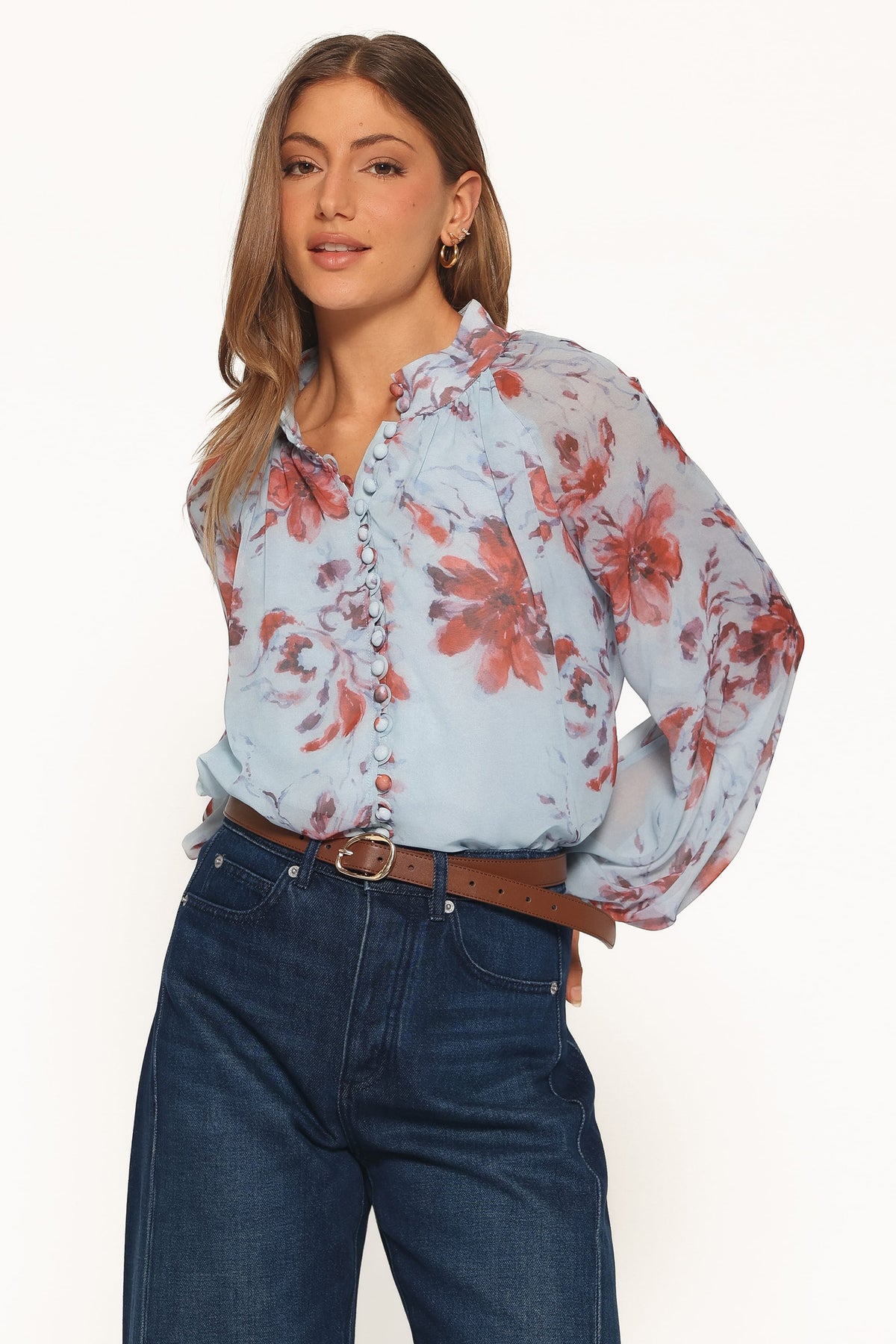Marni Top in Blue Floral – view 1 of 6