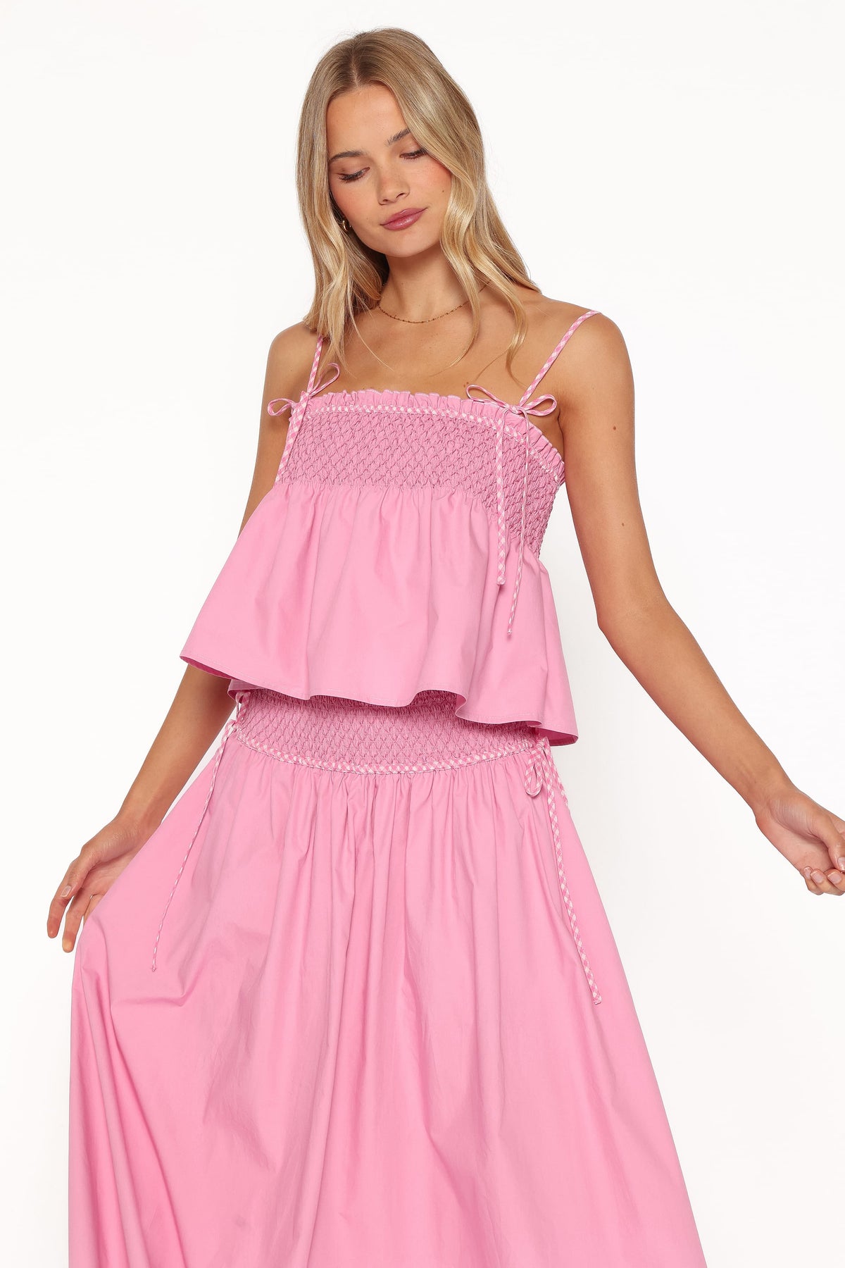 Mireille Baby Doll Top in Pink – view 2 of 8