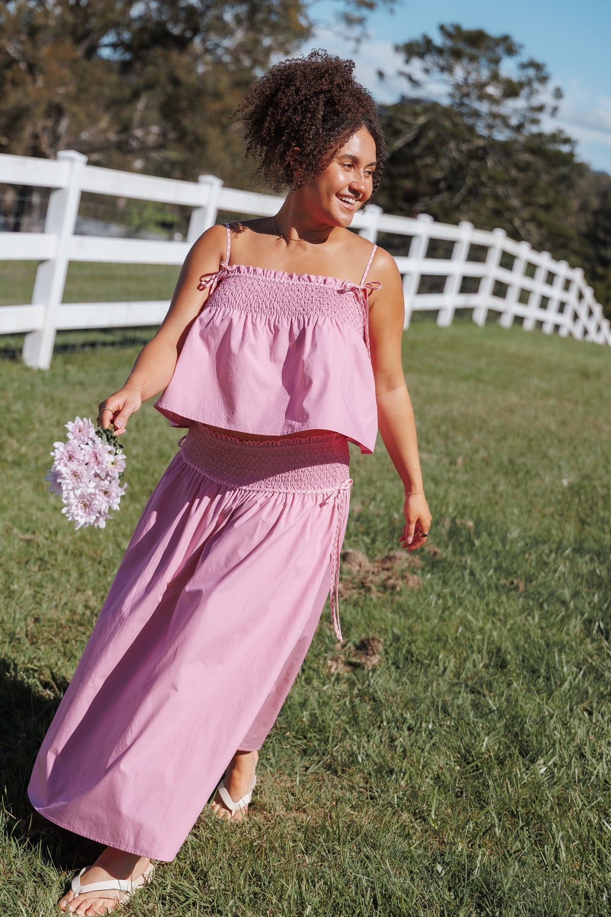Mireille Baby Doll Top in Pink – view 1 of 8