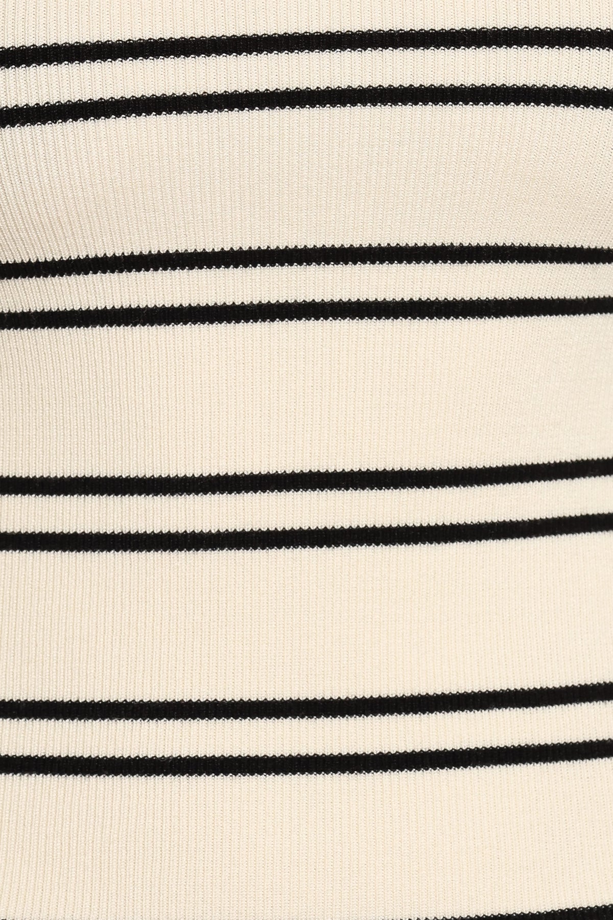 Presley Knit Top in Cream Black Stripe – view 6 of 6
