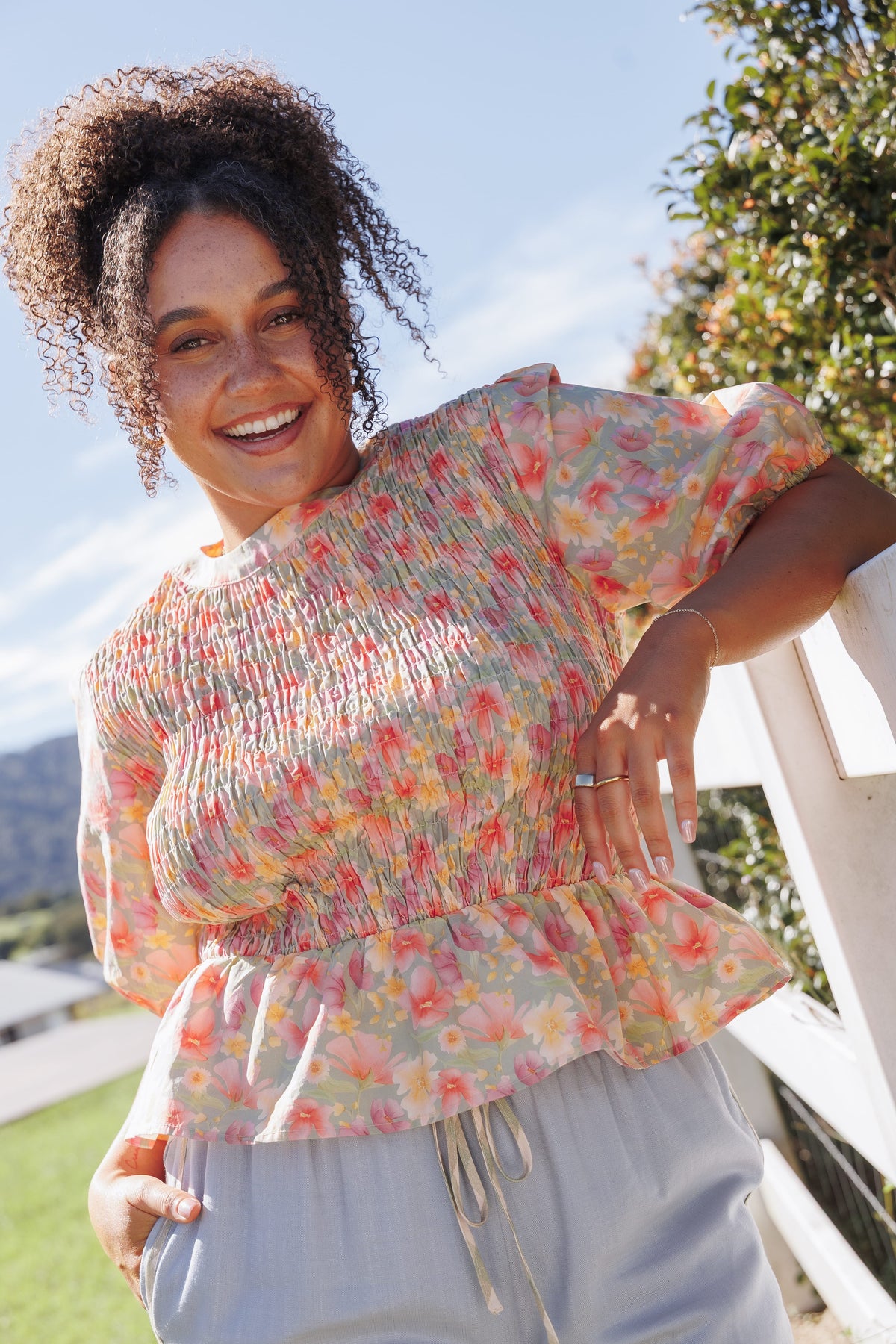 Ross Top in Sage Wildflower – view 1 of 8