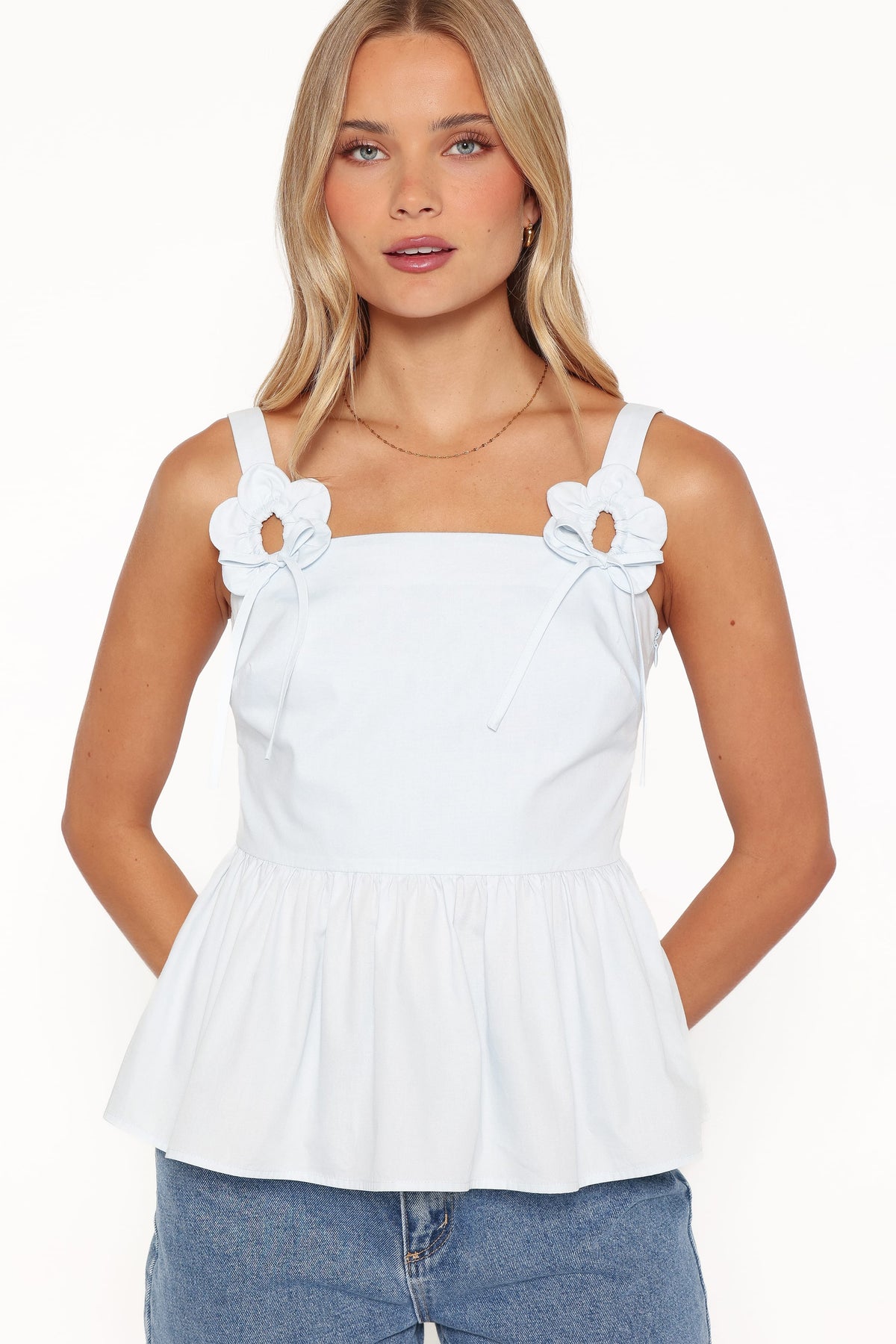 Santiago Top in Baby Blue – view 3 of 8