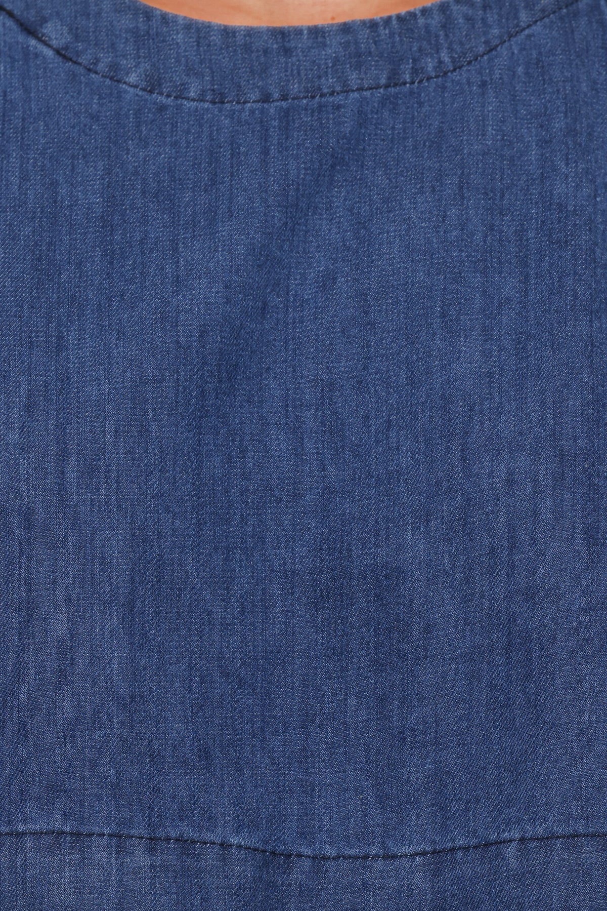 Siena Top in Medium Wash Denim – view 6 of 6