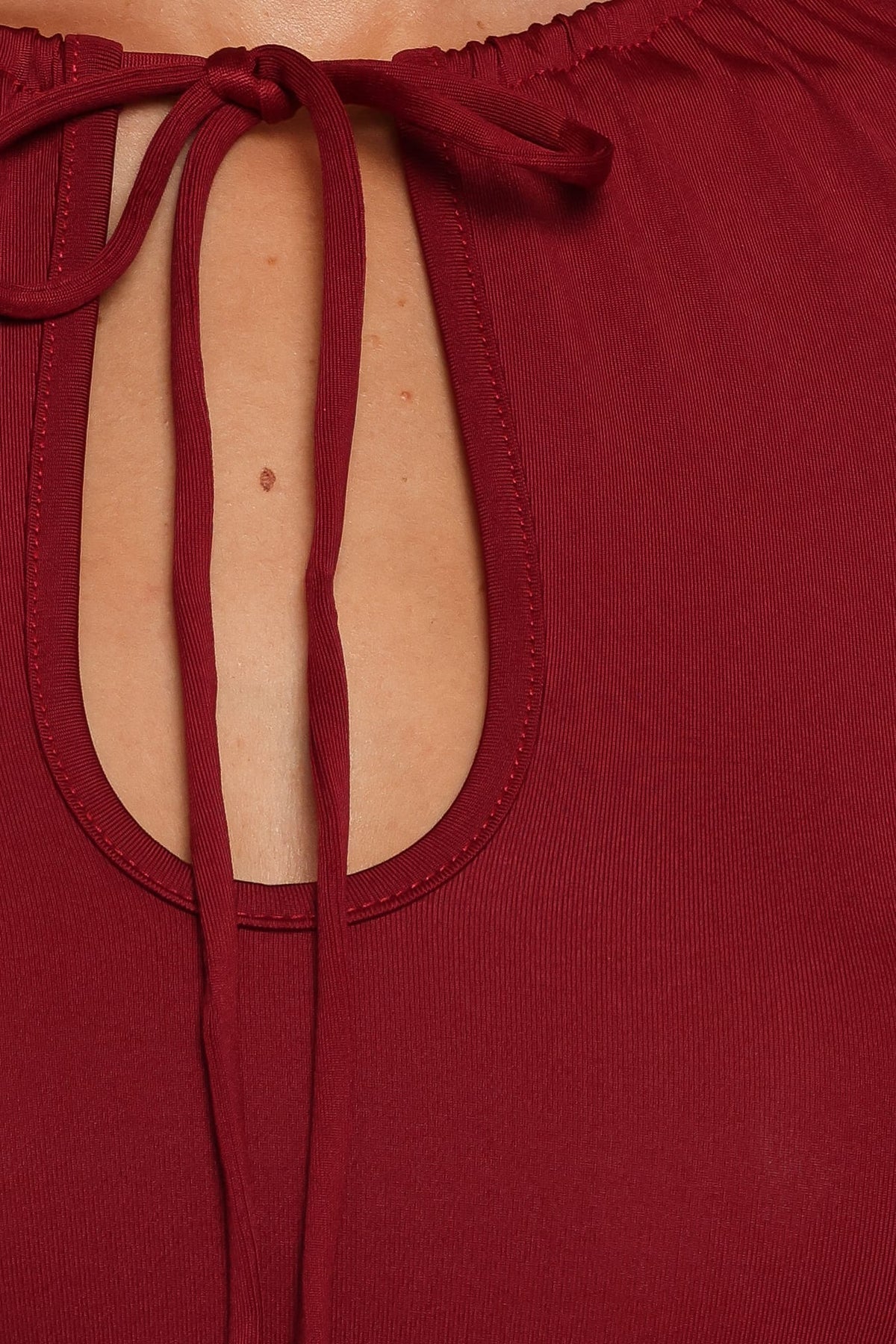 Tuscany Keyhole Top in Burgundy – view 7 of 7