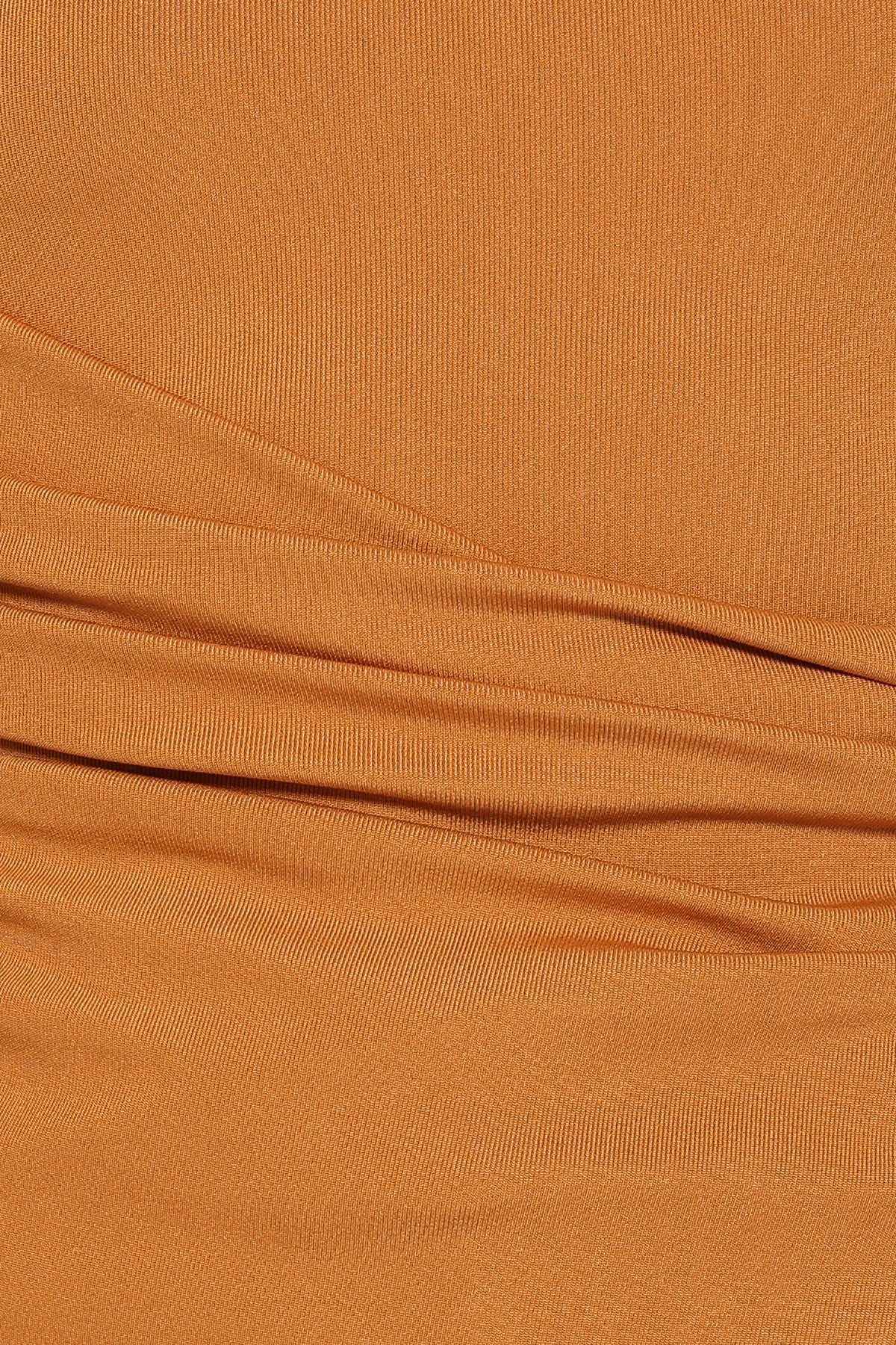 Velda Draped Knit Top in Toffee Brown – view 6 of 6